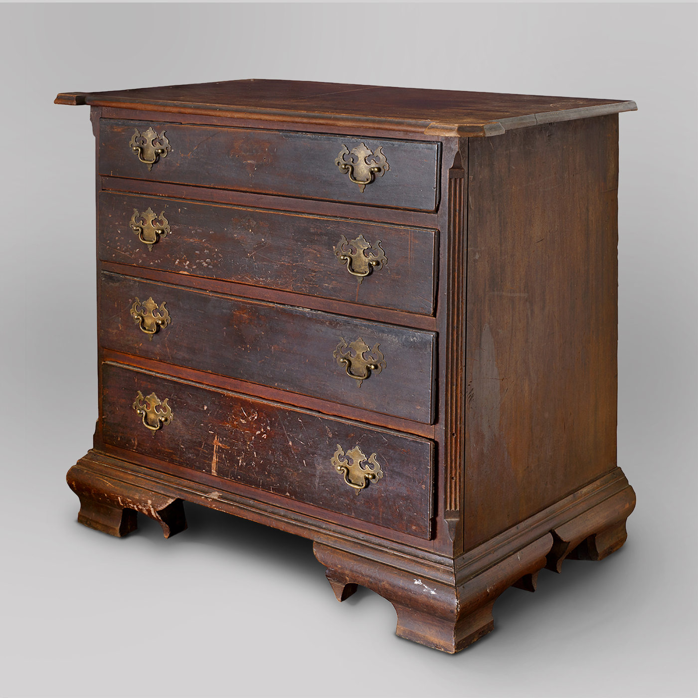 Rare And Unusual Chippendale Chest Of Drawers Jeffrey Tillou Antiques Rare And Unusual Chippendale Chest Of Drawers
