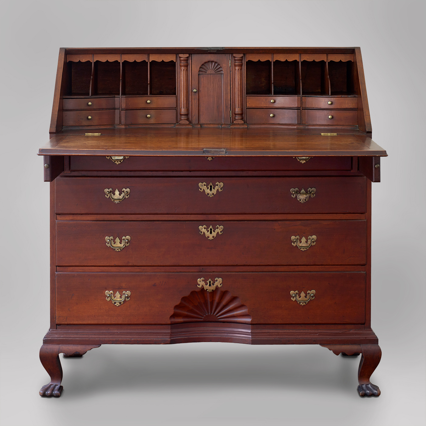 Queen Anne Slant Top Desk Jeffrey Tillou Antiques Queen Anne Slant Top Desk