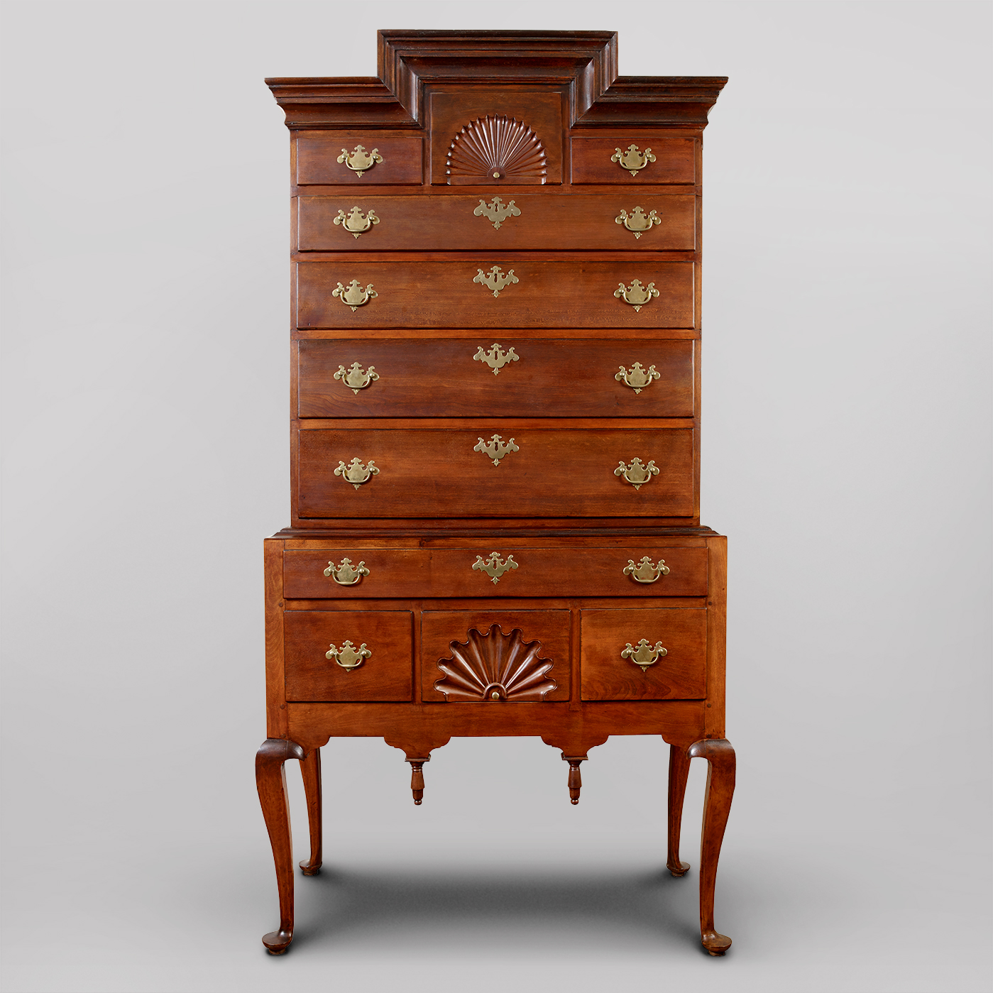 Rare Queen Anne Highboy Jeffrey Tillou Antiques