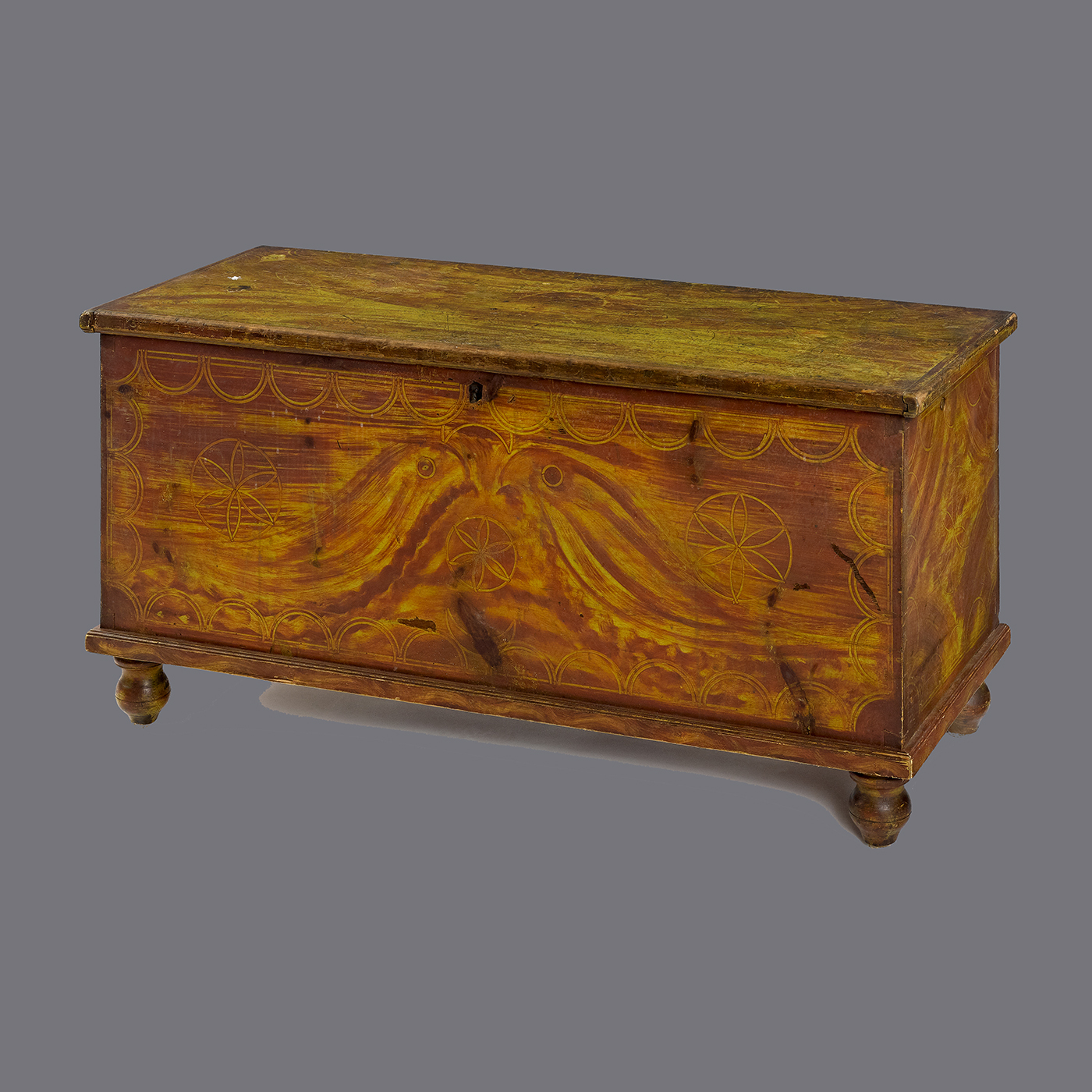 Painted Blanket Chest • Jeffrey Tillou Antiques