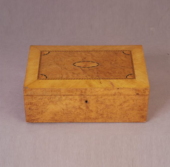 Maple and Burl Elm Document Box