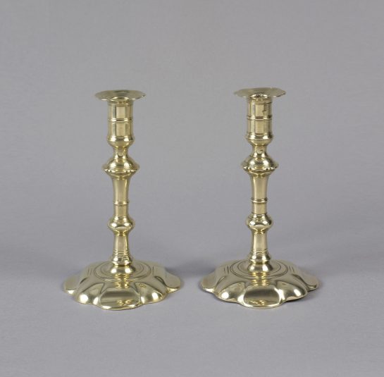 Pair of Queen Anne Candlesticks