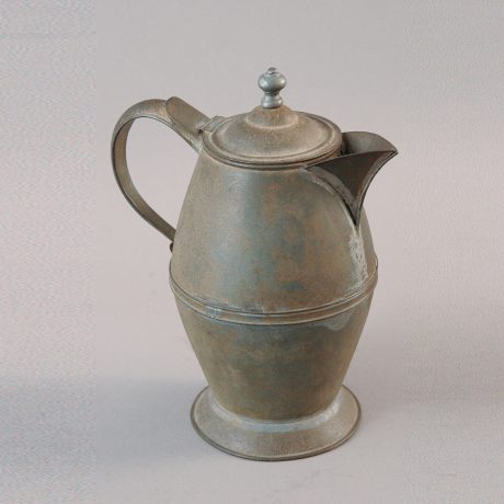 Tin Pot with Pewter Top