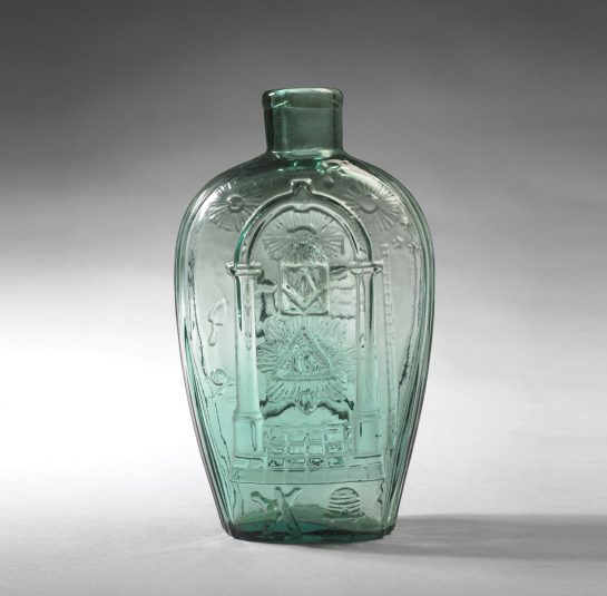 Masonic-Eagle Historical Flask