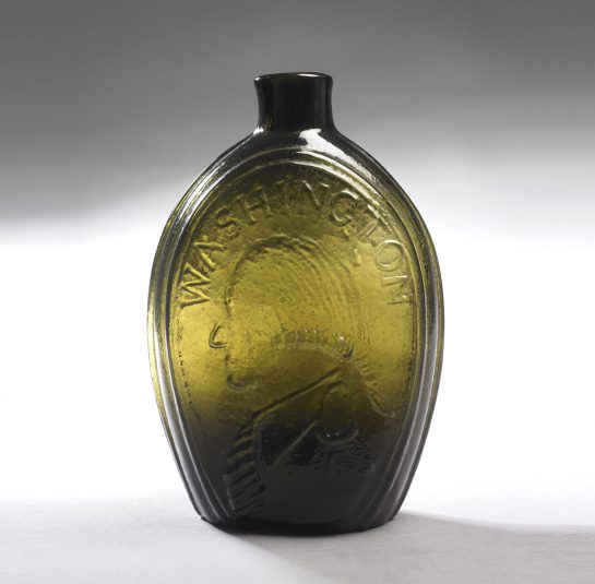 Washington-Jackson Portrait Flask