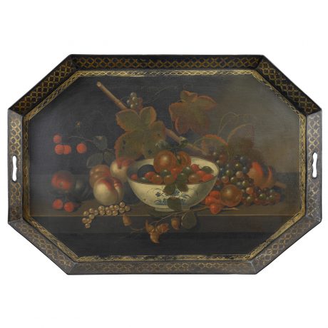 Exceptional Painted Tin Tray