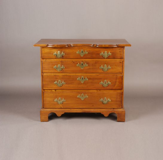 Rare Chippendale Graduated Four Drawer Chest