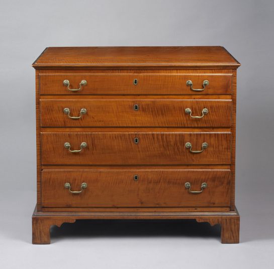 Chippendale Graduated Four Drawer Chest