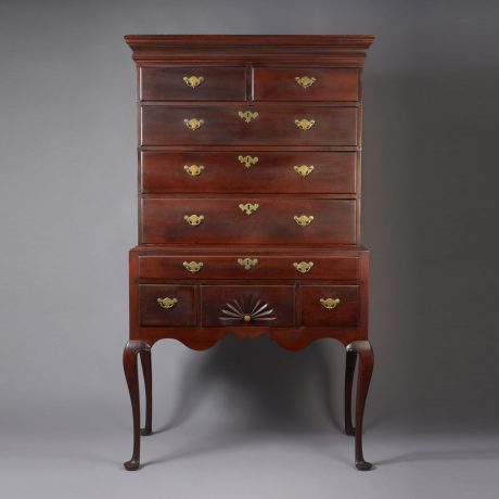 Queen Anne Flat Top Highboy