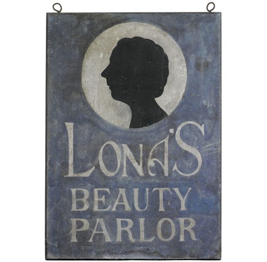 Trade Sign “Lona’s Beauty Parlor”