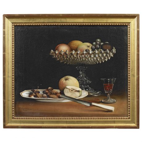Still of Fruit In A Cut Glass Compote