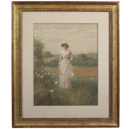 Young Woman in a Field of Flowers