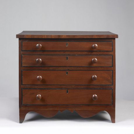 Rare Child's Size Federal Four Drawer Chest