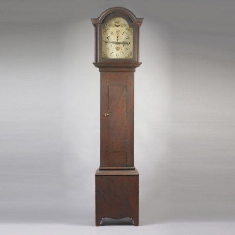 Paint Decorated Tall Case Clock