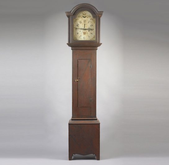 Paint Decorated Tall Case Clock