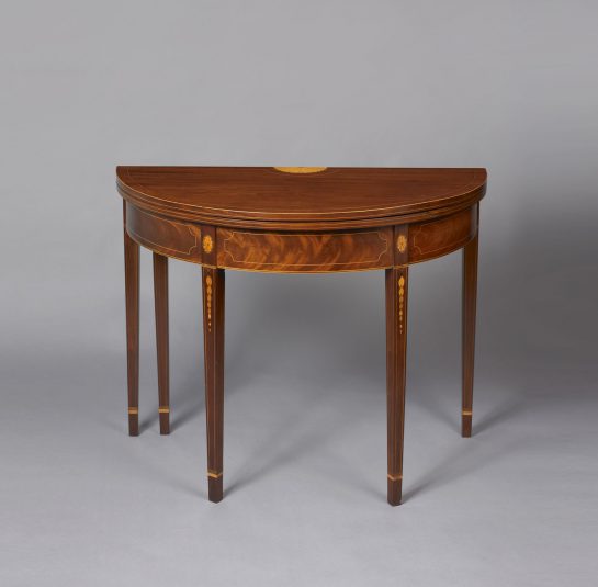 Hepplewhite Demi-Lune Card Table