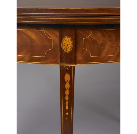 Hepplewhite Demi-Lune Card Table