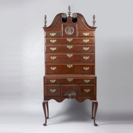 Queen Anne Bonnet-Top Highboy