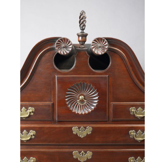 Queen Anne Bonnet-Top Highboy