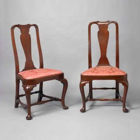 Pair of Queen Anne Balloon Seat Side Chairs