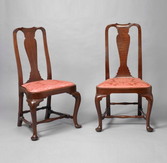 Pair of Queen Anne Balloon Seat Side Chairs