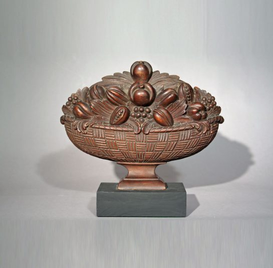 Carved Basket of Fruit