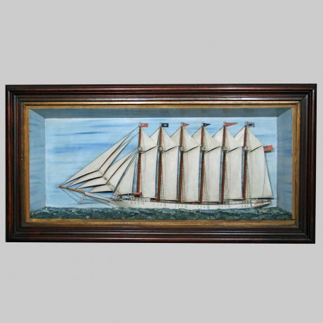 Rare Six Masted Ship Diorama, Ship "Francis"