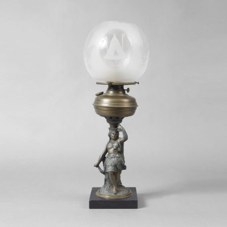 Oil Lamp of an Indian Maiden