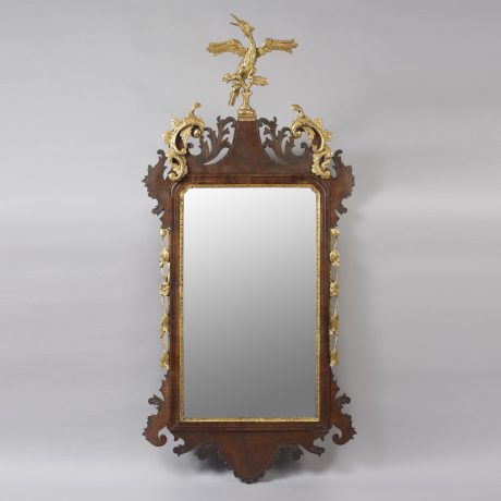 Chippendale Mirror with Carved Phoenix