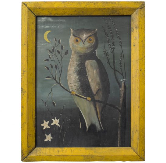 Folk Painting of an Owl