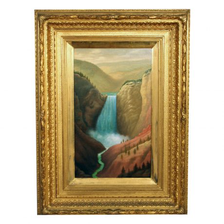 "View of a Canyon with Waterfall"