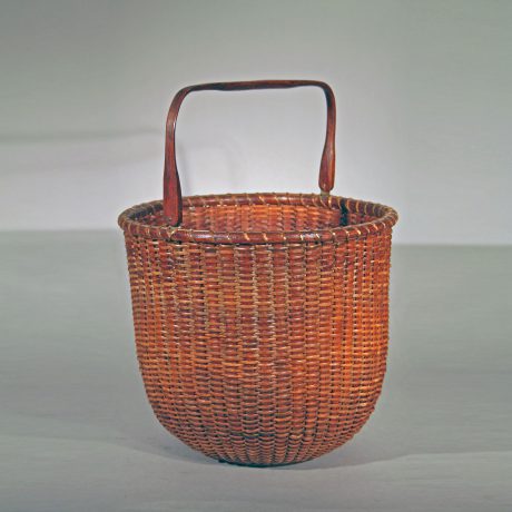 Rare Tall Lightship Basket with Handle