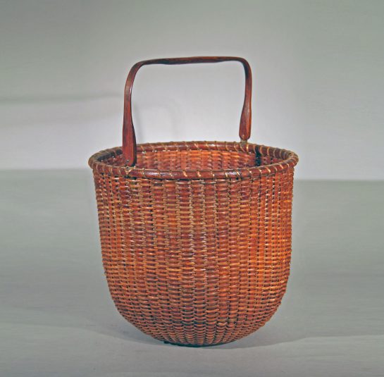 Rare Tall Lightship Basket with Handle