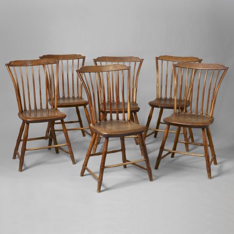 Set of Six Windsor Side Chairs