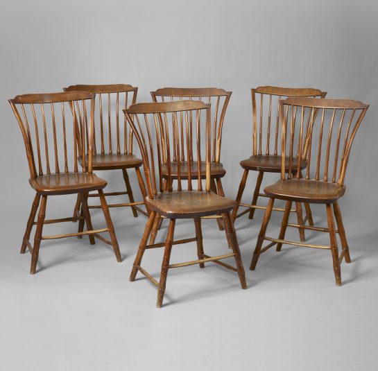 Set of Six Windsor Side Chairs