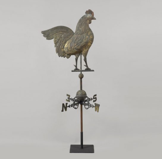 Rooster Weathervane Accompanied with Original Directionals