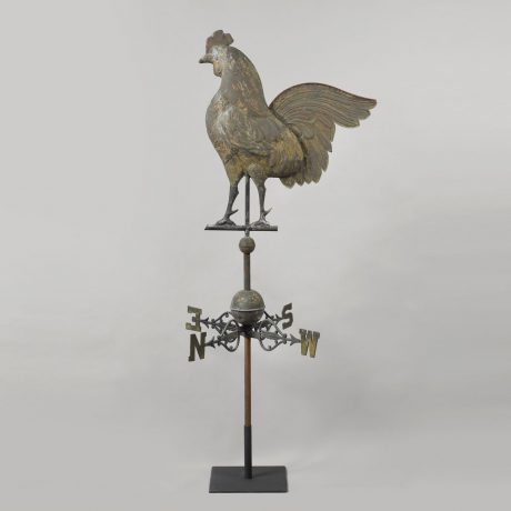 Rooster Weathervane Accompanied with Original Directionals