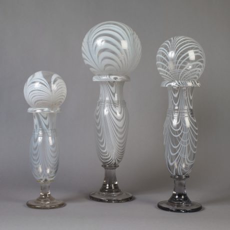 Group of Three Vases with Packing Balls