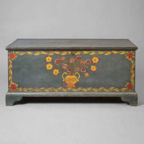 Paint Decorated Blanket Chest