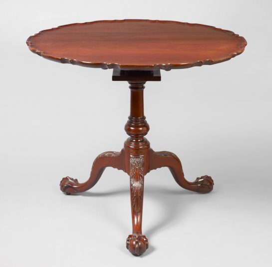 Chippendale Carved Pie Crust Tea Table