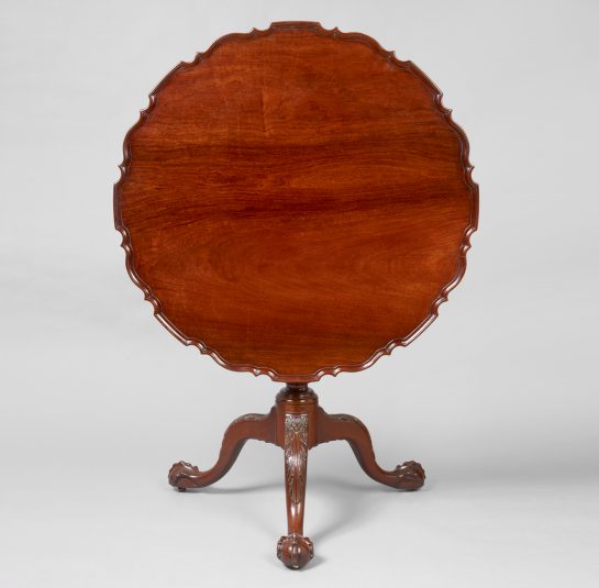 Chippendale Carved Pie Crust Tea Table
