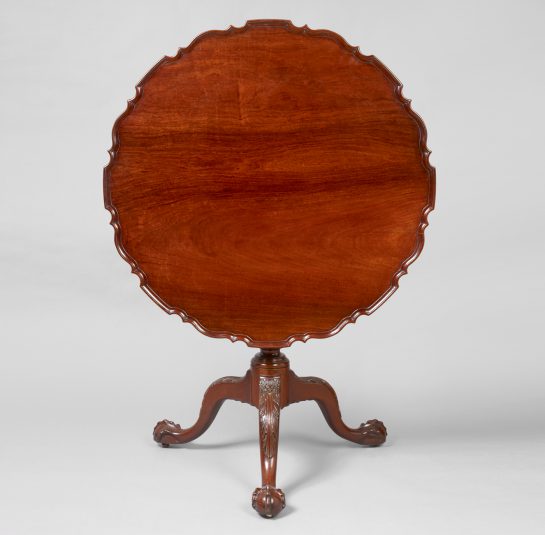 Chippendale Carved Pie Crust Tea Table