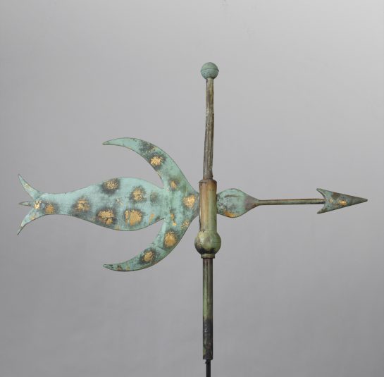 Rare and Possibly Unique Bird Form Weathervane