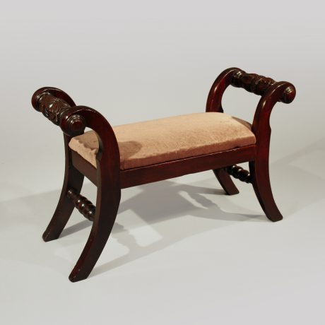 Rare Federal Carved Foot Stool