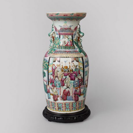 Famille-Rose Oriental Vase