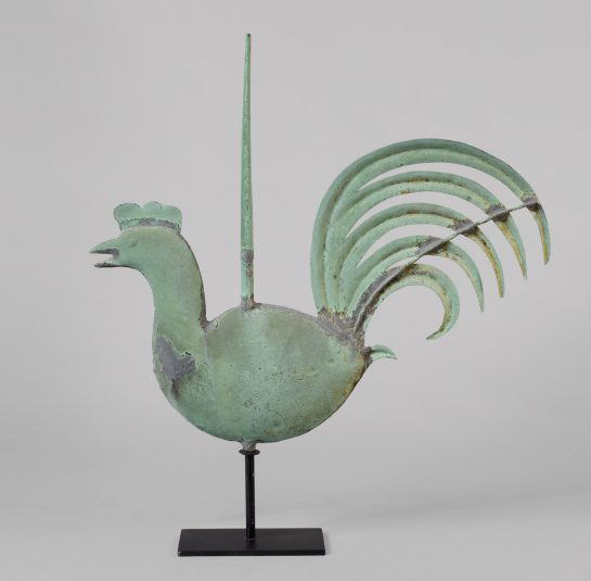 A Rare Rooster Weathervane