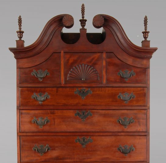 Chippendale Chest on Chest