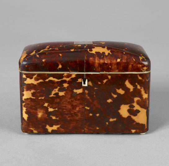 Tortoise-Shell Tea Caddy