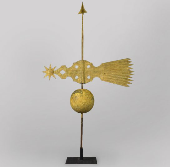 Banner Sheet Copper Weathervane in the form of a Comet