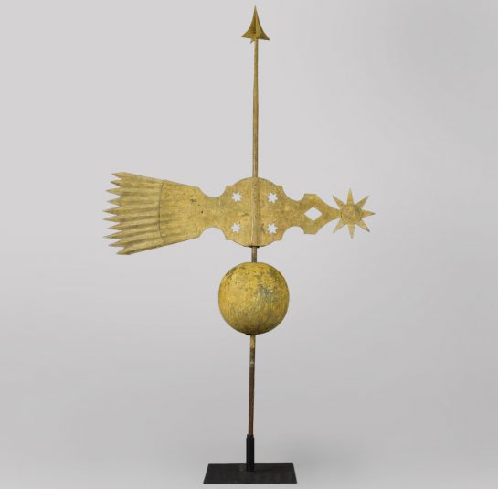 Banner Sheet Copper Weathervane in the form of a Comet